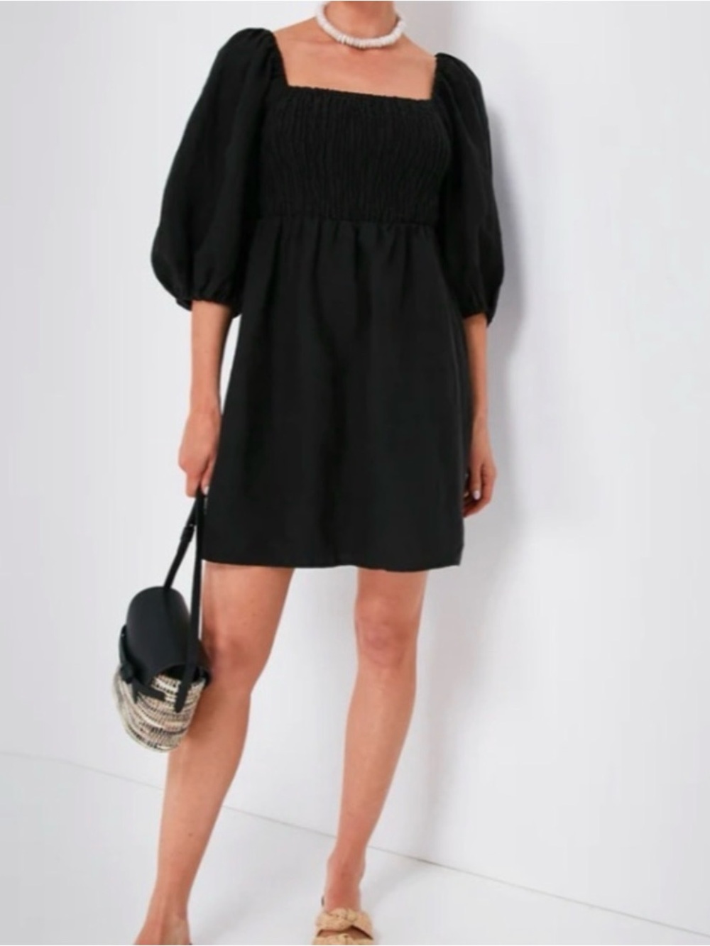 Tuckernuck Black Linen Dress NWT